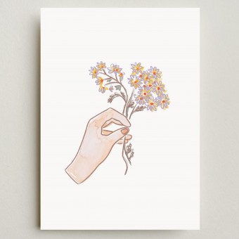 Farina Kuklinski • Poster A4 • flowers in my hand, 1