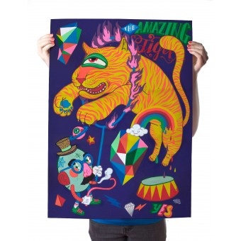 Martin Krusche – Poster »Amazing Tiger« 50x70cm