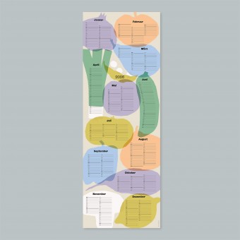 Wandkalender »Veggie« 2026 — grey / fidu—fine paper goods