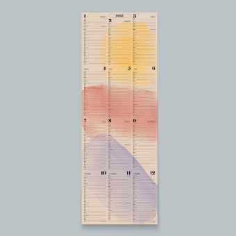 Wandkalender »Watercolor« 2025 — nude / fidu—fine paper goods