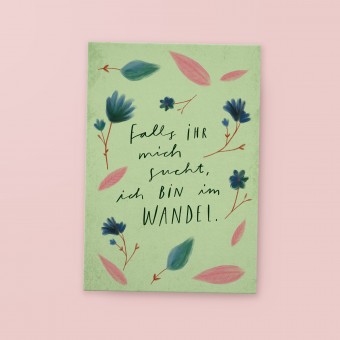 franzizo Postkarte »Wandel«