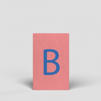 Midikarte - Buchstabe B - Nr. 163 - Naturbedacht
