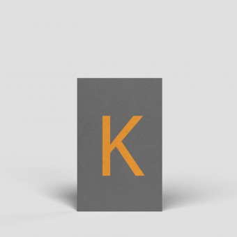 Midikarte - Buchstabe K - Nr. 172 - Naturbedacht
