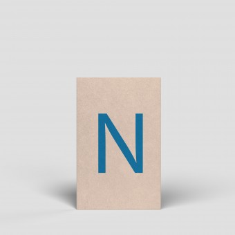 Midikarte - Buchstabe N - Nr. 175 - Naturbedacht