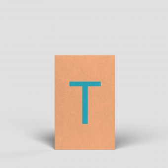 Midikarte - Buchstabe T - Nr. 181 - Naturbedacht