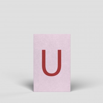 Midikarte - Buchstabe U - Nr. 182 - Naturbedacht