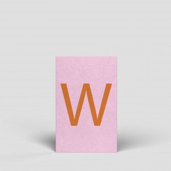 Midikarte - Buchstabe W - Nr. 184 - Naturbedacht