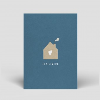 Postkarte - Zum Einzug - Nr. 43 - Naturbedacht