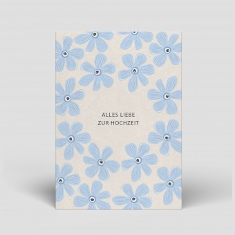 Postkarte - Hochzeit - Blumen - Nr. 99 - Naturbedacht