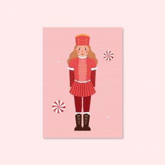 Nussknackerin / Postkarte A6 / Svea Hansohn Illustration