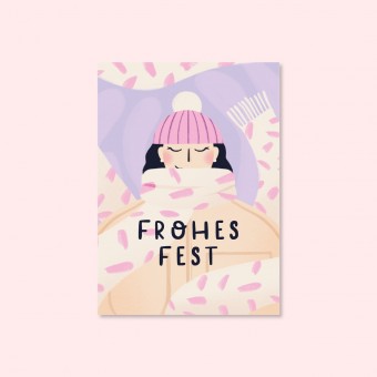 Scarf Season / Postkarte A6 / Svea Hansohn Illustration