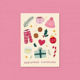 Christmas Essentials / Postkarte A6 / Svea Hansohn Illustration