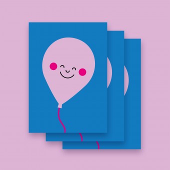 Karte "BALLON" im 3er Set von 9am concepts