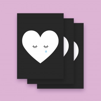 Karte "STILLES HERZ" im 3er Set von 9am concepts