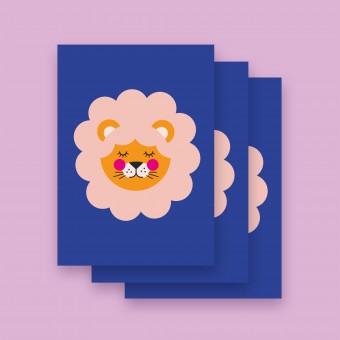 Karte "LÖWE" im 3er Set von 9am concepts
