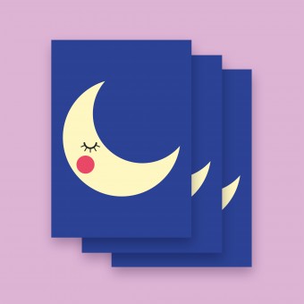 Karte "MOND" im 3er Set von 9am concepts