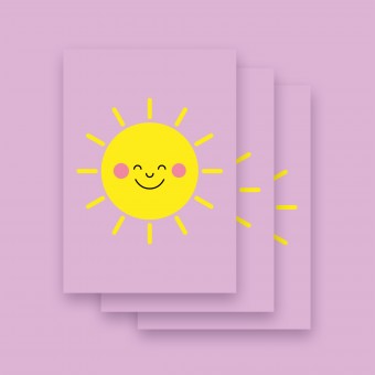 Karte "SONNE" im 3er Set von 9am concepts