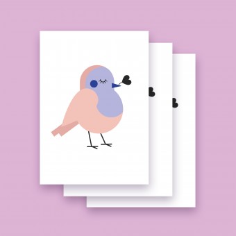 Karte "VOGEL" im 3er Set von 9am concepts