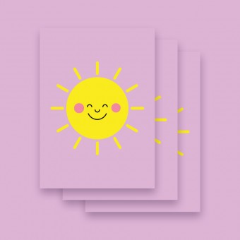 Karte "SONNE" im 3er Set von 9am concepts
