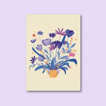 Wildblumen / Postkarte A6 / Svea Hansohn Illustration