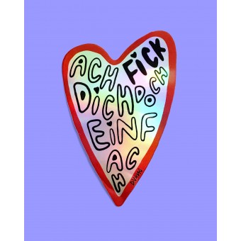 Sticker "Ach f*** dich doch einfach" von DV×NG TH×NGS