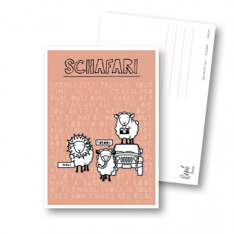Martina Olonschek |
Postkarten-Set "Schafari"
4 Stück