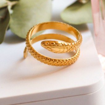 Anoa Ring Schlange Gold Schlangenring