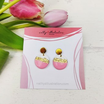 nathys_illustration - Ohrringe "Rosé Bouquet" spring feelings collection 1,5cm