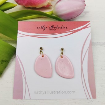 nathys_illustration - Ohrringe "Rosenblatt" spring feelings collection 2,5cm