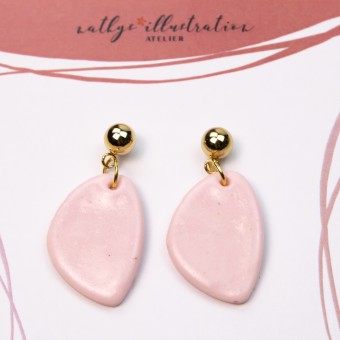 nathys_illustration - Ohrringe "Rosenblatt" spring feelings collection 2,5cm