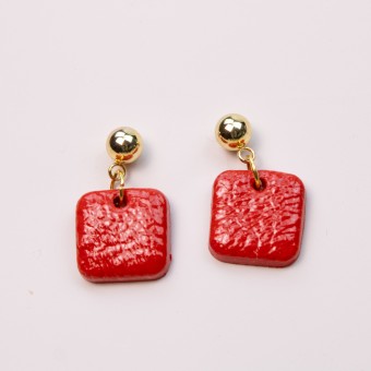nathys_illustration - Ohrringe "Rubinrot" 1,5cm
