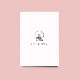sonst noch was? Postkarte "Let it snow"
