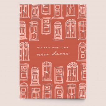 sonst noch was? Postkarte "Old ways won't open new Doors"