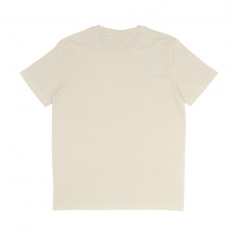 ORGANIC T-SHIRT SMILEY STICK WEISS | UNISEX | NATURAL – Studio Schön®