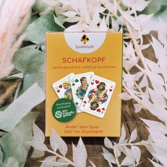 Spielköpfe Schafkopf Spielkarten - Deutsches Blatt: Unter – Ober – König*in