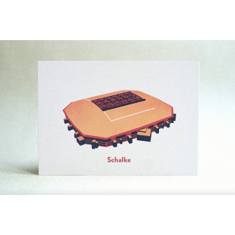 Postkarte für Fußball-Fans Stadion Schalke - Arena AufSchalke (Veltins-Arena) | ostkarte