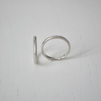 DOPPELLUDWIG – Ring "Geschmort schmal" aus 925/- Silber