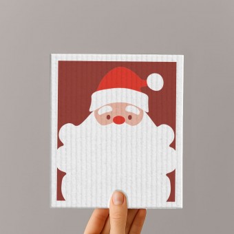 Schwammtuch - Weihnachtsmann - Nr- 26 - Naturbedacht