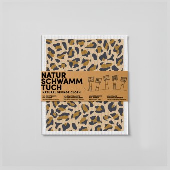 Schwammtuch - Leoparden-Muster - Leo-Muster - Nr. 9 - Naturbedacht