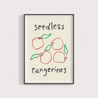 Seedless tangerines – Print von Lavanda Posters