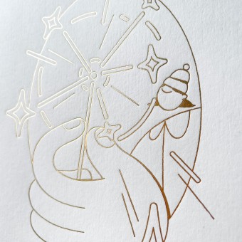 Anne Albert – Letterpress-Karte – Sparkle –A6