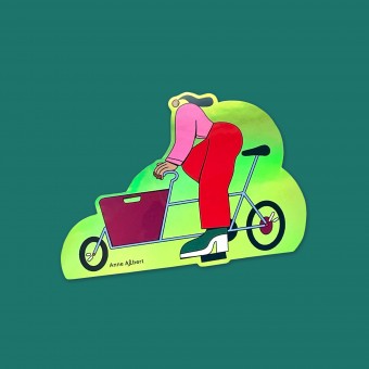 Anne Albert – Sticker – Cargo Bike