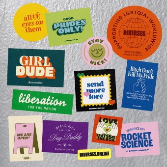 Diverse Sticker, 13er Stickerset  – DIVERSES