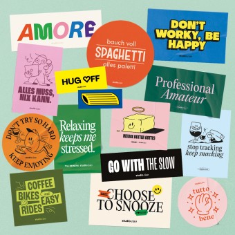 Stickerset XXL (bestehend aus 15 Aufklebern) – studio ciao