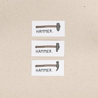 Aufkleber "Hammer" - Studio KALLE