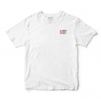 T-Shirt No Hate / White Rainbow