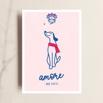 Postkarte, Weihnachten, Amore Per Tutti, TANTE TIA