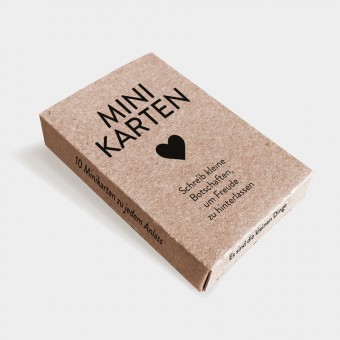 Taschenbotschaften | 10 Minikarten in Box | kartenmarie