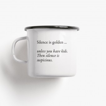 typealive / Emaillebecher Tasse / Silence