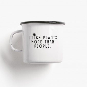 typealive / Emaillebecher Tasse / I Like Plants